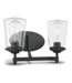 49660 Wyatt 2-Light Bronze Vanity Light