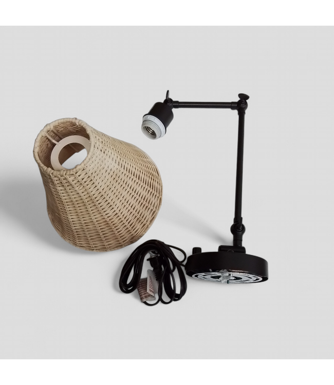 49664 Black Swing Arm Wall Sconce 13"H