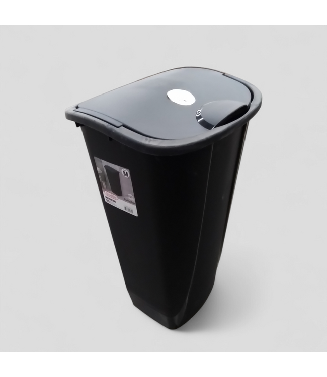 49659 Black Plastic Wastebasket 13 -Gallon