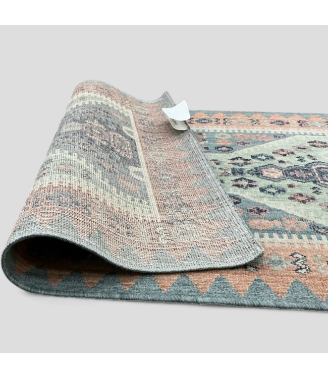 49669 Octavia Lush Teal Runner Rug 28"W x 85.5"L