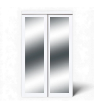 49677 Harmony 1 Panel Mirrored Closet Sliding Doors 72"W