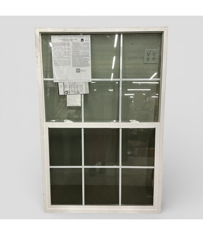49686 White Vinyl Vertical Slider Window 39.5" x 59.5"