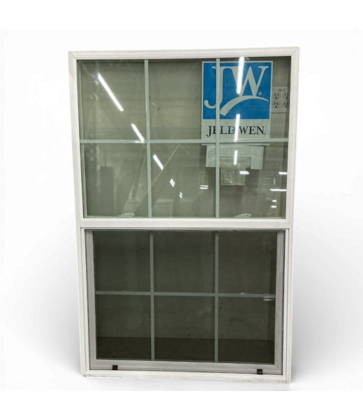 49686 White Vinyl Vertical Slider Window 39.5" x 59.5"