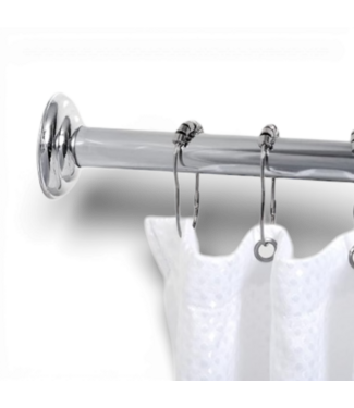 49688 Silver Shower Curtain Rod