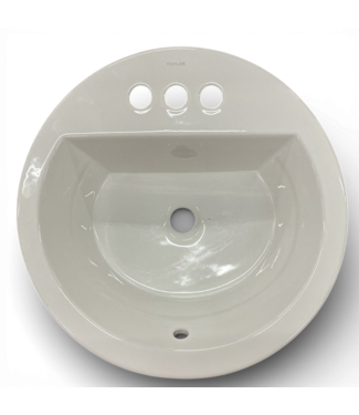 49693 Bryant White Round Bathroom Sink 18.875"