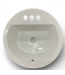 49693 Bryant White Round Bathroom Sink 18.875"