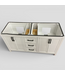 49679 Lenoir White Double Bathroom Vanity Base 60"W