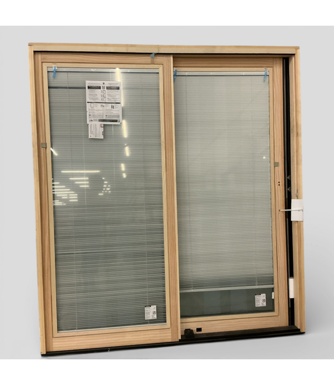 49705 Sliding Contemporary Door With Blinds 71.125"W x 79.5"H