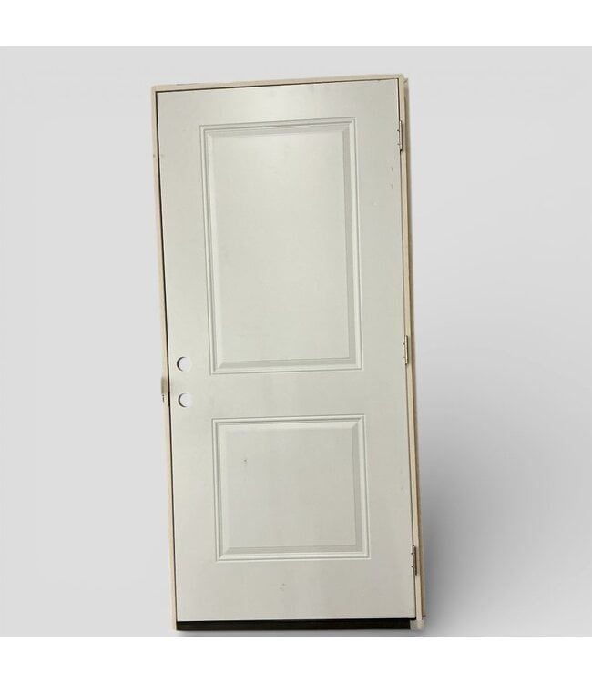 49715 Prehung Wood Edge Steel Entry Door 35.5" x 79"H