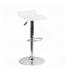 49727 White Swivel Metal Bar Stool 22.75-in H