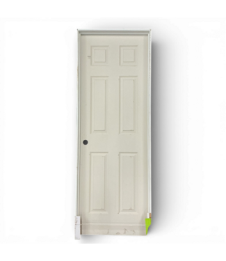 49728 Prehung 6-Panel Hollow Interior Door 28" x 80"