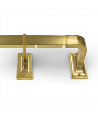 49738 Brushed Gold Curtain Rod w/Finials