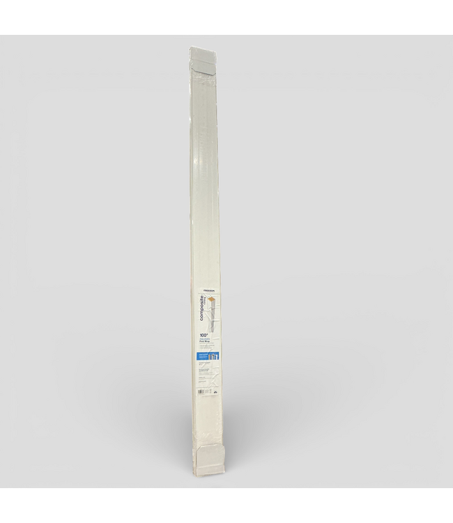 49741 White Composite Deck Post Sleeve 4" x 8'