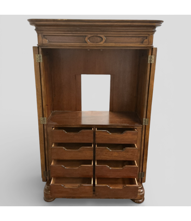 49745 Walnut Cherry County French Bedroom Armoire