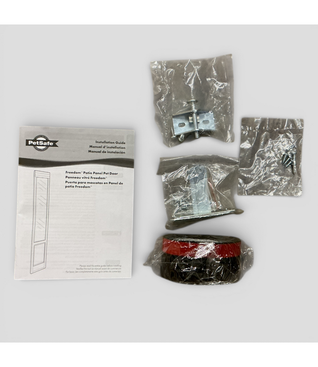 49746 White Extra Large Dog/Cat Door For Sliding Door