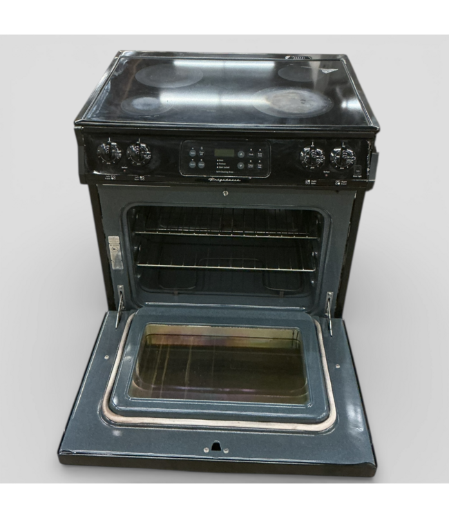 49751 30" Black Electric Slide-In Self Cleaning Range