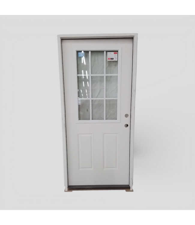49755 Prehung 1/2 Lite Exterior Door 37.5"W x 80.75"H