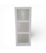 49756 White Interior 3-Glass Panel Slab Door 31.5"W