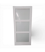 49757 White Interior 3-Glass Panel Slab Door 35.5"W