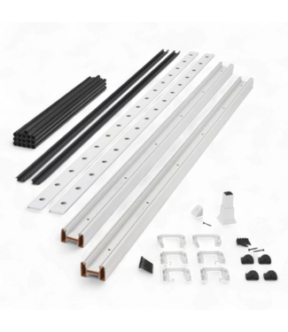 49758 Classic White Composite Deck Rail Kit 6-ft 36-in