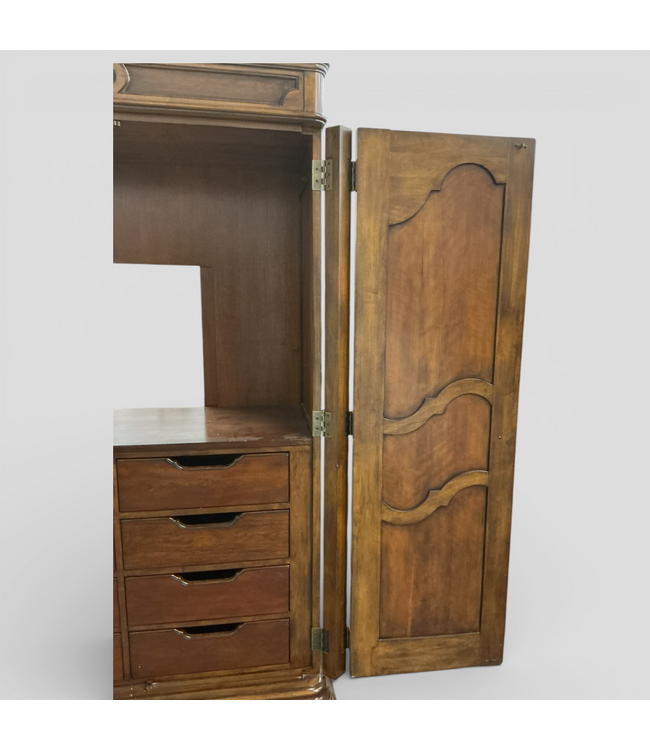 49745 Walnut Cherry County French Bedroom Armoire