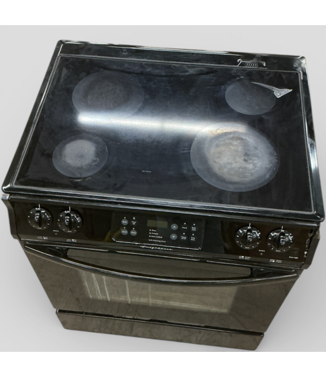 49751 30" Black Electric Slide-In Self Cleaning Range