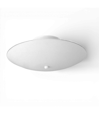 49781 White Round 2-Light Flush Mount Light