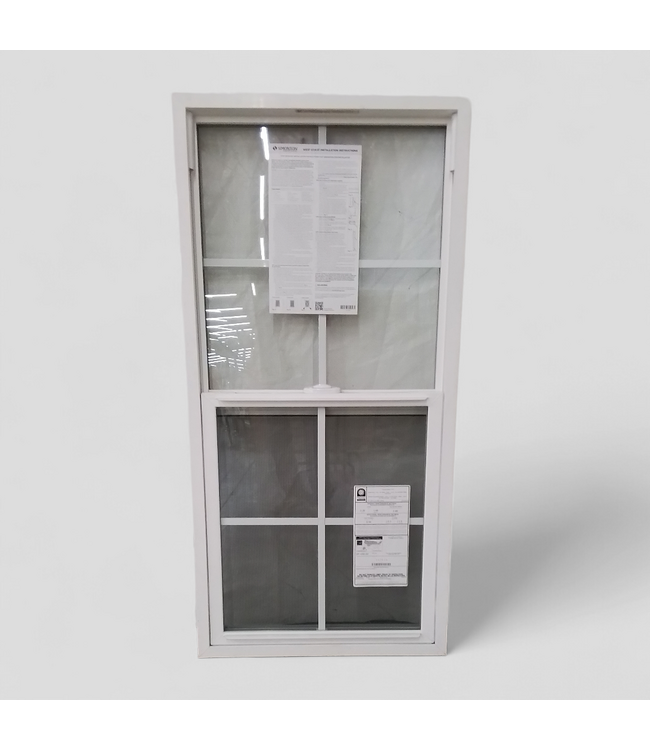 49777 White Vinyl Window Vertical Sliding Window 23"W
