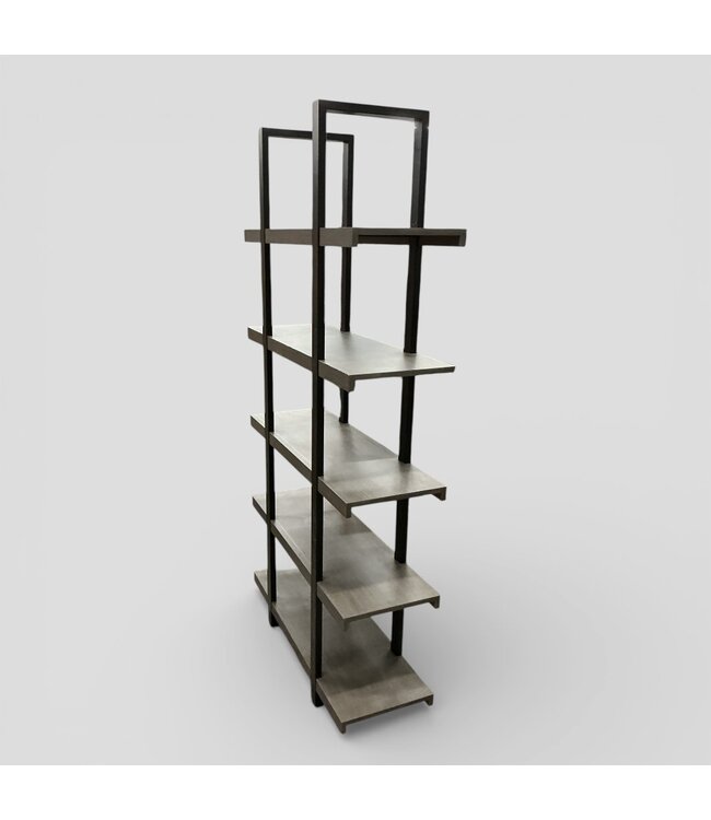 49793 Weathered Ash 5-Tier Shelves Set of 2