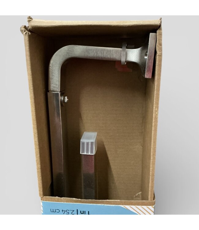 49801 Brushed Nickel Curtain Rod w/Finials