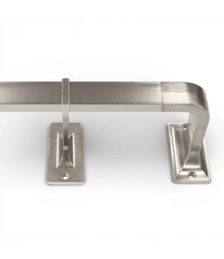 49801 Brushed Nickel Curtain Rod w/Finials