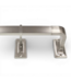49801 Brushed Nickel Curtain Rod w/Finials