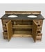 49822 Driftwood Double Bathroom Vanity w/Sink Top 60"