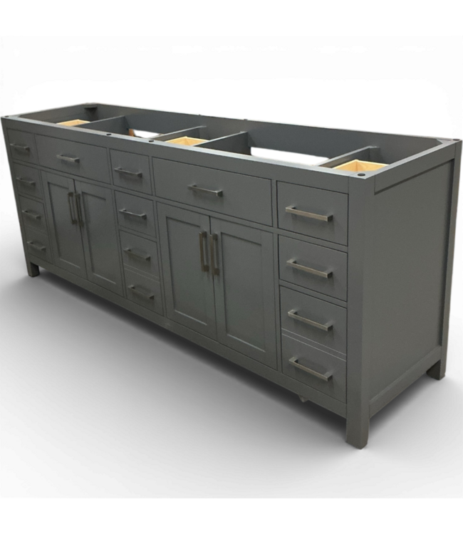 49828 Gray Double Vanity 83.25"W