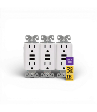 49832 USB-A Charger with Duplex Receptacle