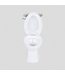 49843 White Elongated Chair height 2 -Piece Toilet