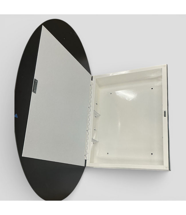 49852 Frameless Oval Mirrored Medicine Cabinet