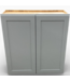 49856  Gray 30"W Wall Cabinet