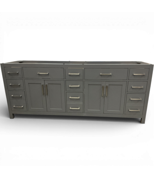 49828 Gray Double Vanity 83.25"W