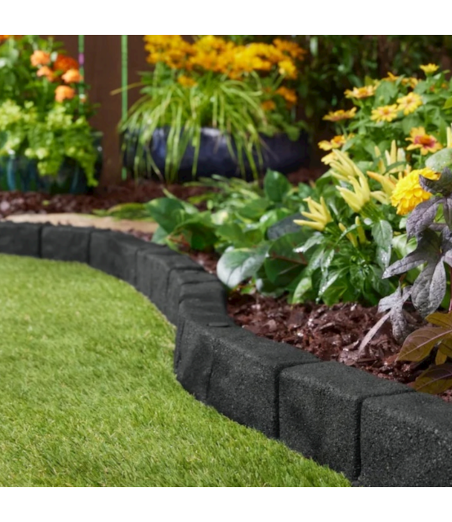 48496 Rubberific Black Landscape Edging 4pk