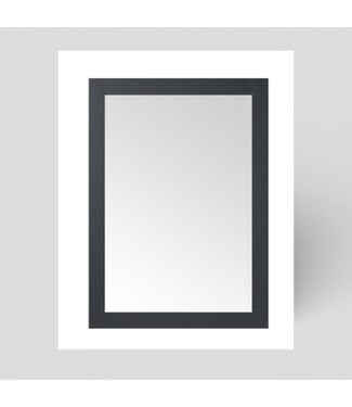 49871 Charcoal Framed Bathroom Mirror