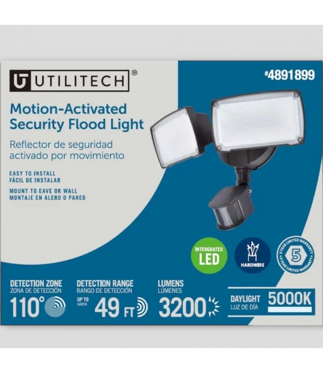 49883 Motion Activated Security Flood Light