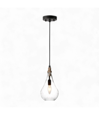 49884 Hanging Pendant Light 12"H x 6"W x 6"L