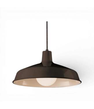 49887 Black Metal Hanging Pendant Light 15.75"W