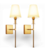 49893 2-Light Gold Mid-Century Wall Sconces
