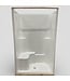 49905 White Acrylx Alcove One Piece Shower 48" x 80"