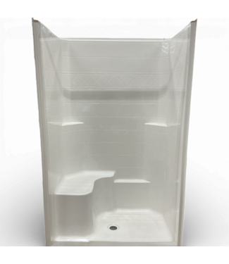 49905 White Acrylx Alcove One Piece Shower 48" x 80"