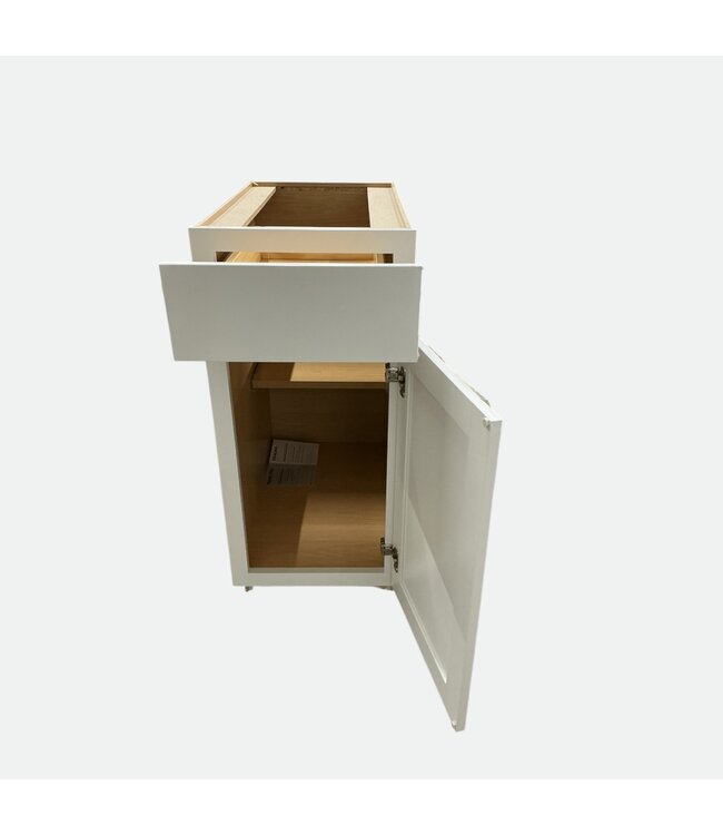 49912 Fresh White Base Cabinet 15"W