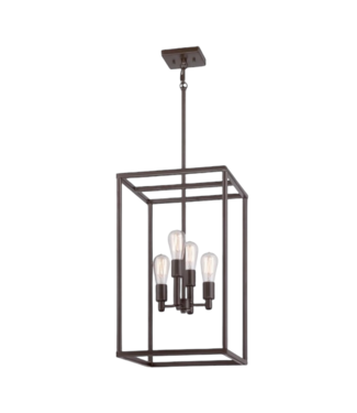 49923 Western Bronze Transitional 4-Light Chandelier