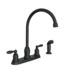 49932 Matte Black 2-Handle Kitchen Faucet w/Sprayer